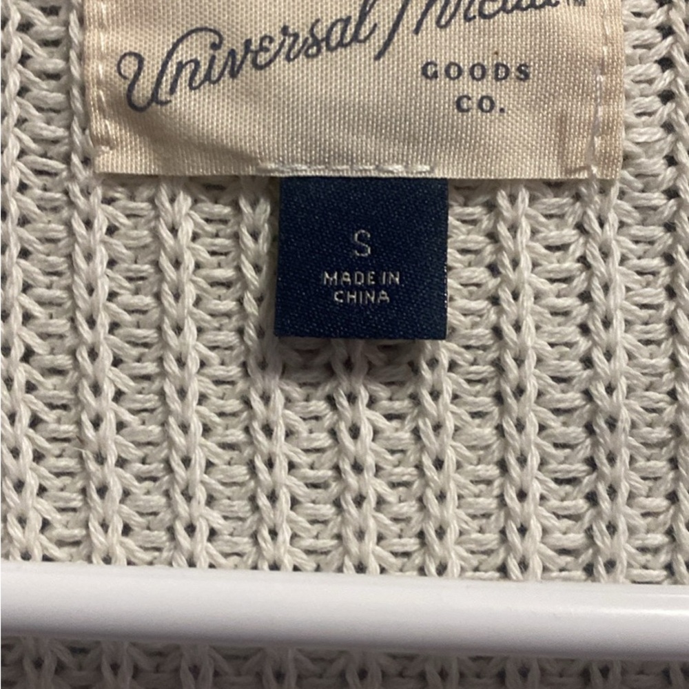 Universal Thread Cream and black striped Knit sweater